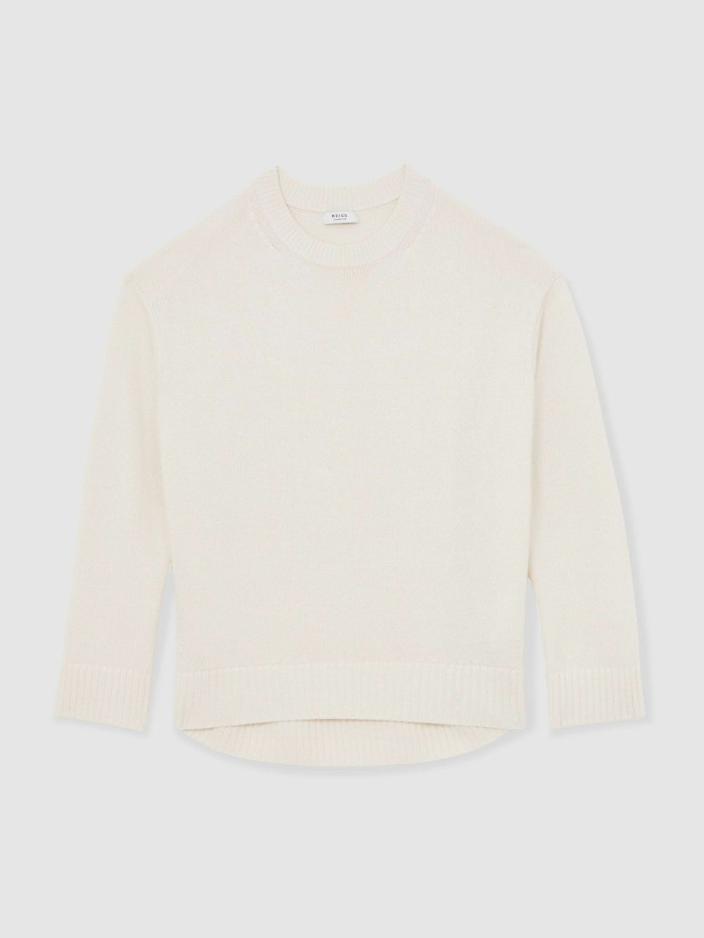 Wool-Cashmere Crew-Neck Jumper Cream | Womens