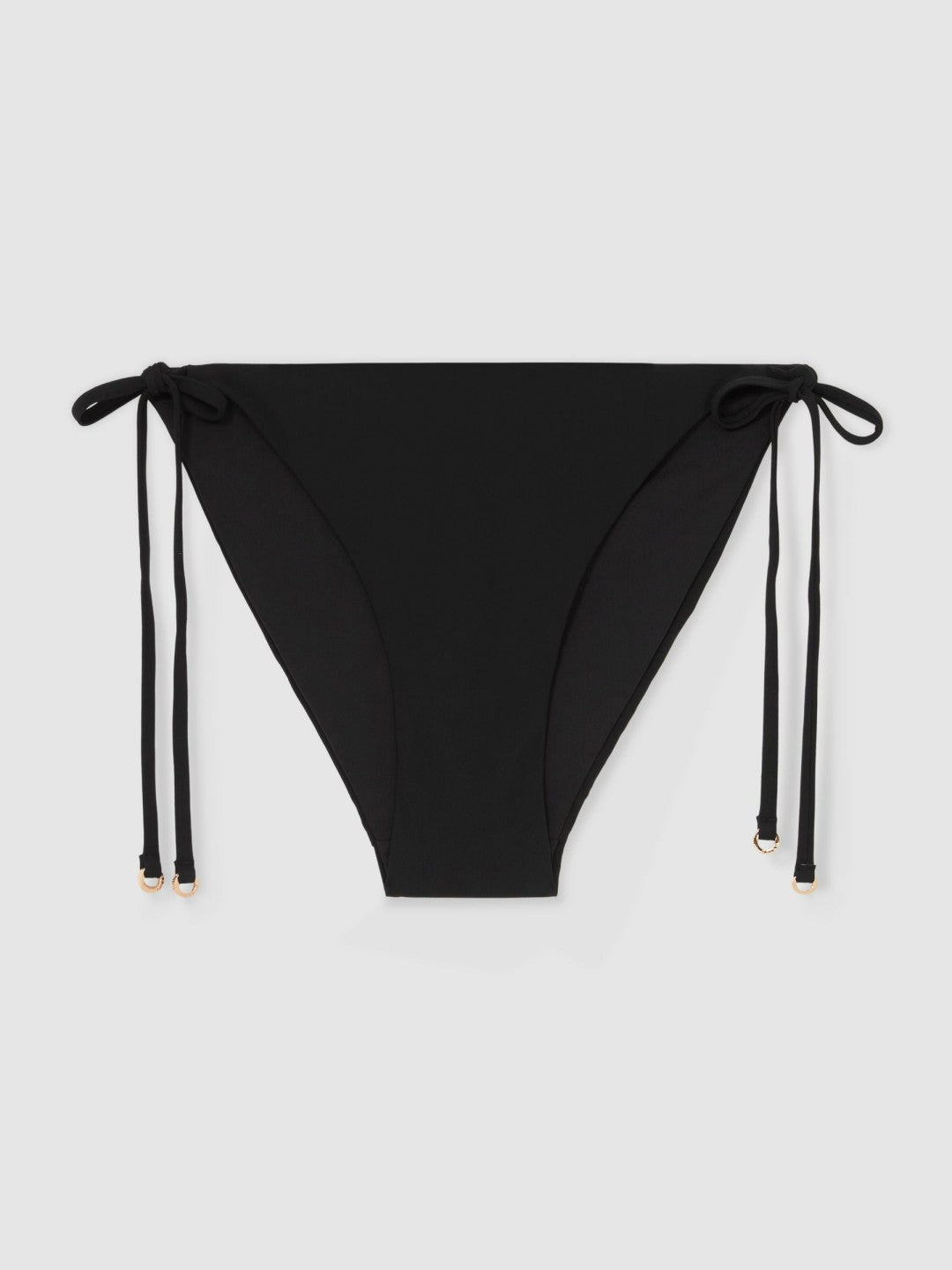 Side Tie Bikini Bottoms Black | Womens