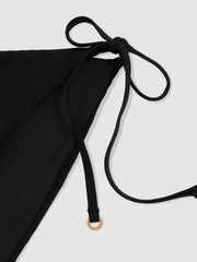 Side Tie Bikini Bottoms Black | Womens