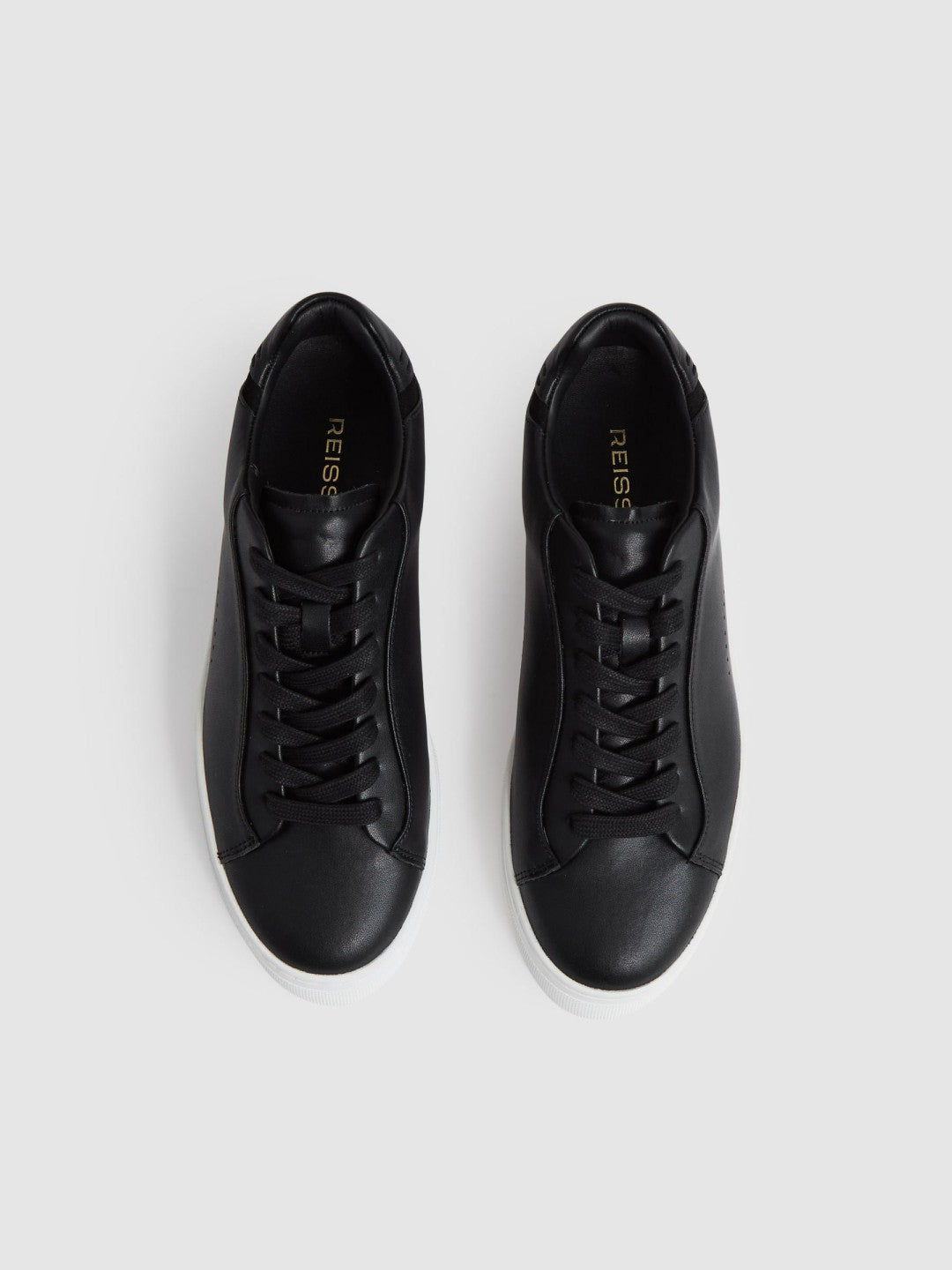 Leather Low-Top Trainers Black | Womens