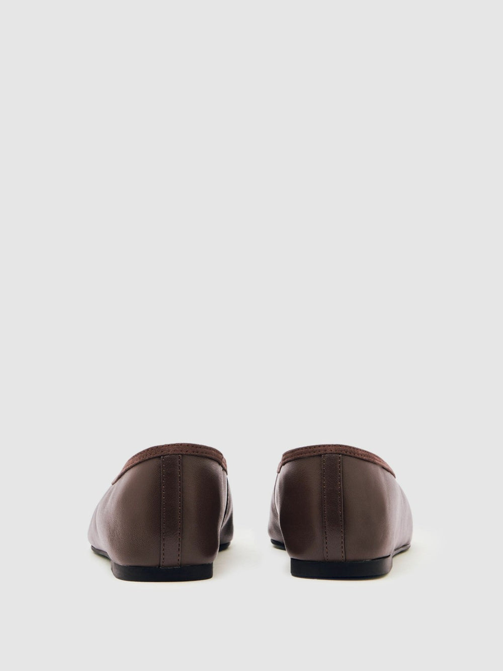 Nappa Leather Ballet Flats Brown | Womens