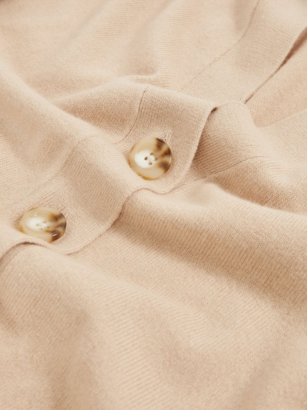 Wool-Blend Fitted Cardigan With Cashmere Neutral | Womens