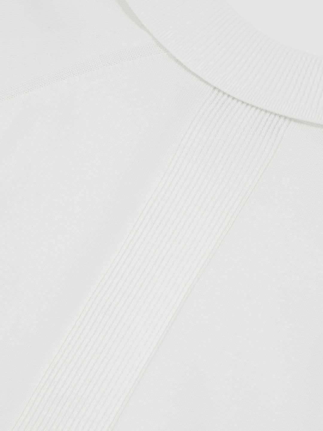 Cotton Concealed Placket Polo Shirt White | Mens