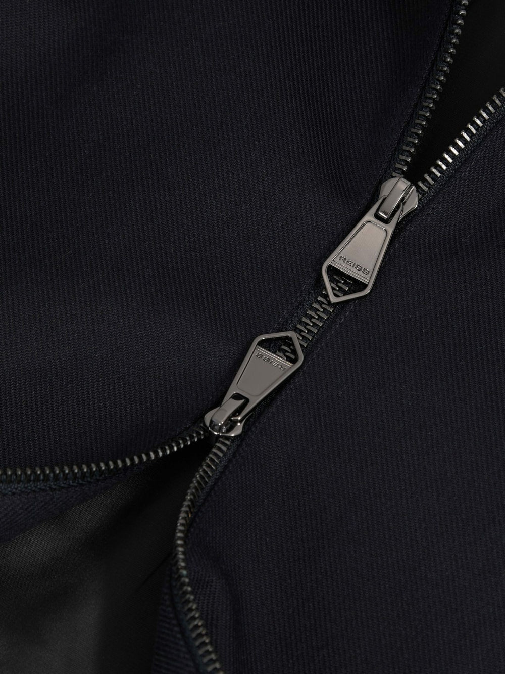 Lyocell-Cotton Zip-Through Twill Jacket Navy | Mens