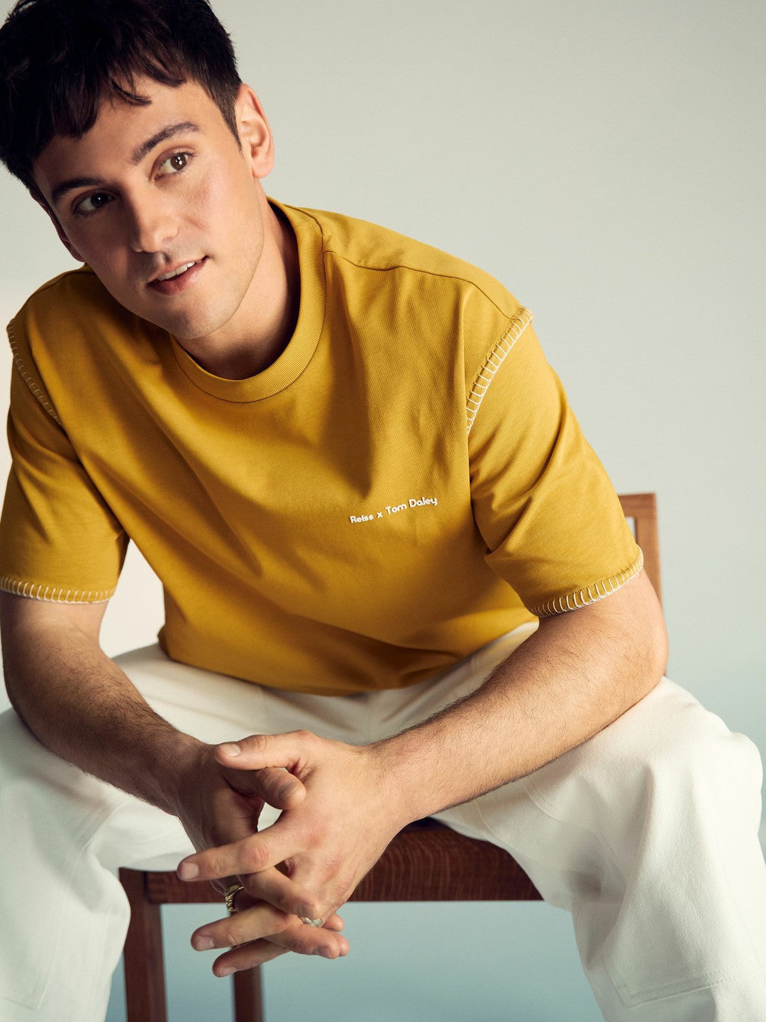 | Tom Daley Graphic-Print T-Shirt Yellow | Mens