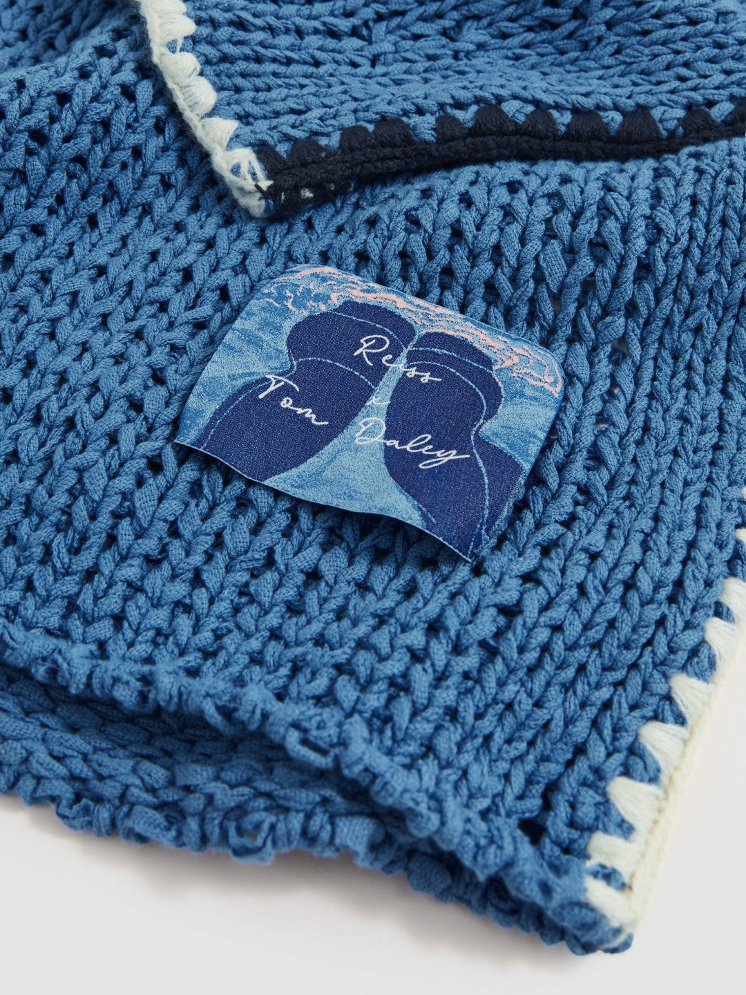 | Tom Daley Chunky Knit Jumper Soft Blue | Mens