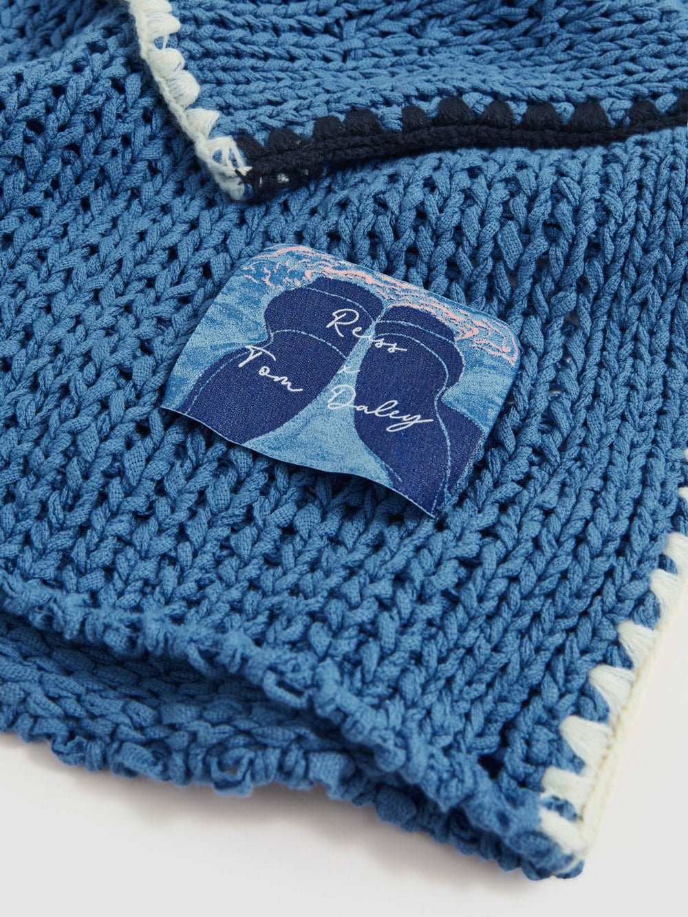 | Tom Daley Chunky Knit Jumper Soft Blue | Mens
