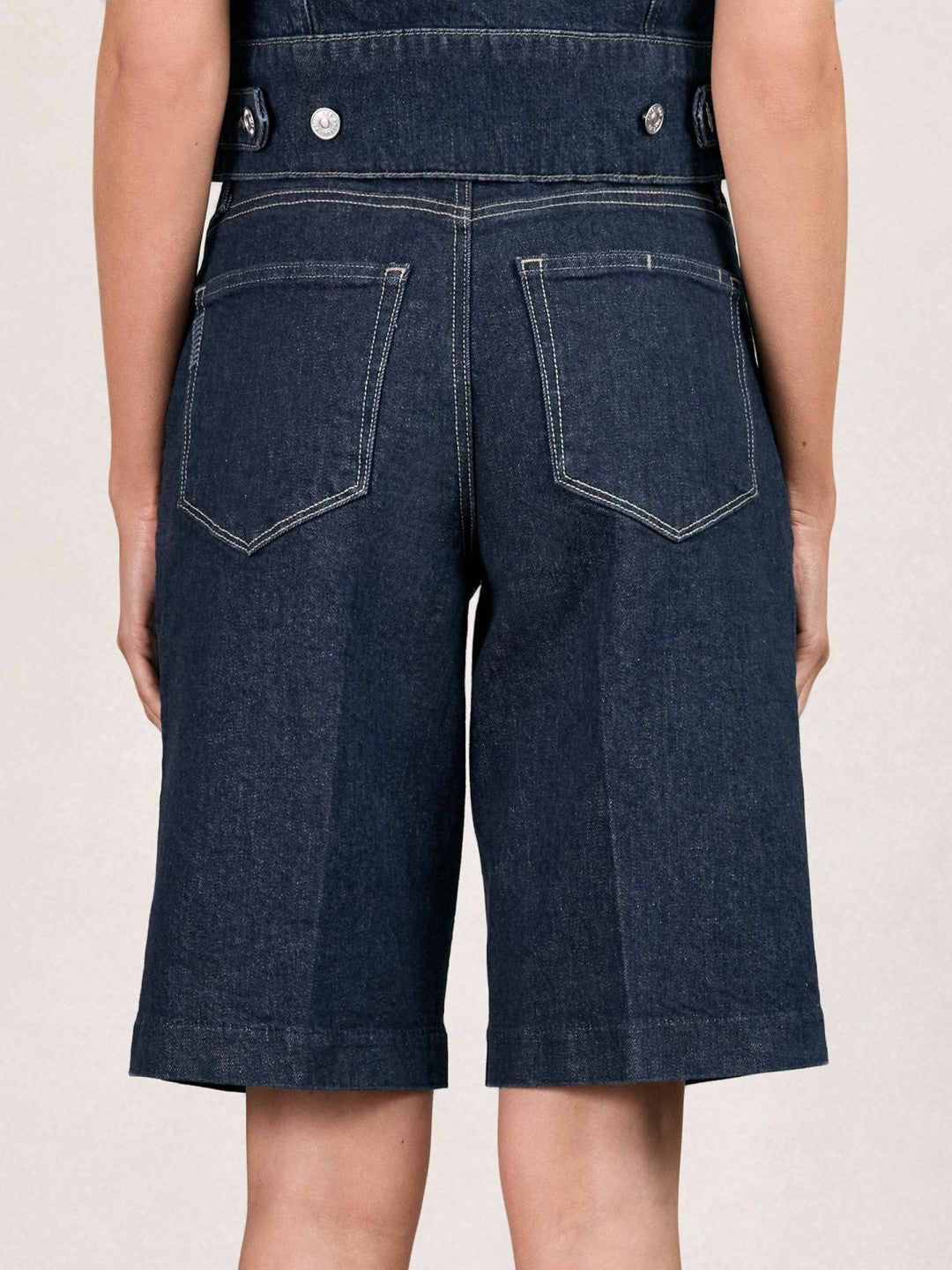 Paige Denim Bermuda Shorts Navy | Womens