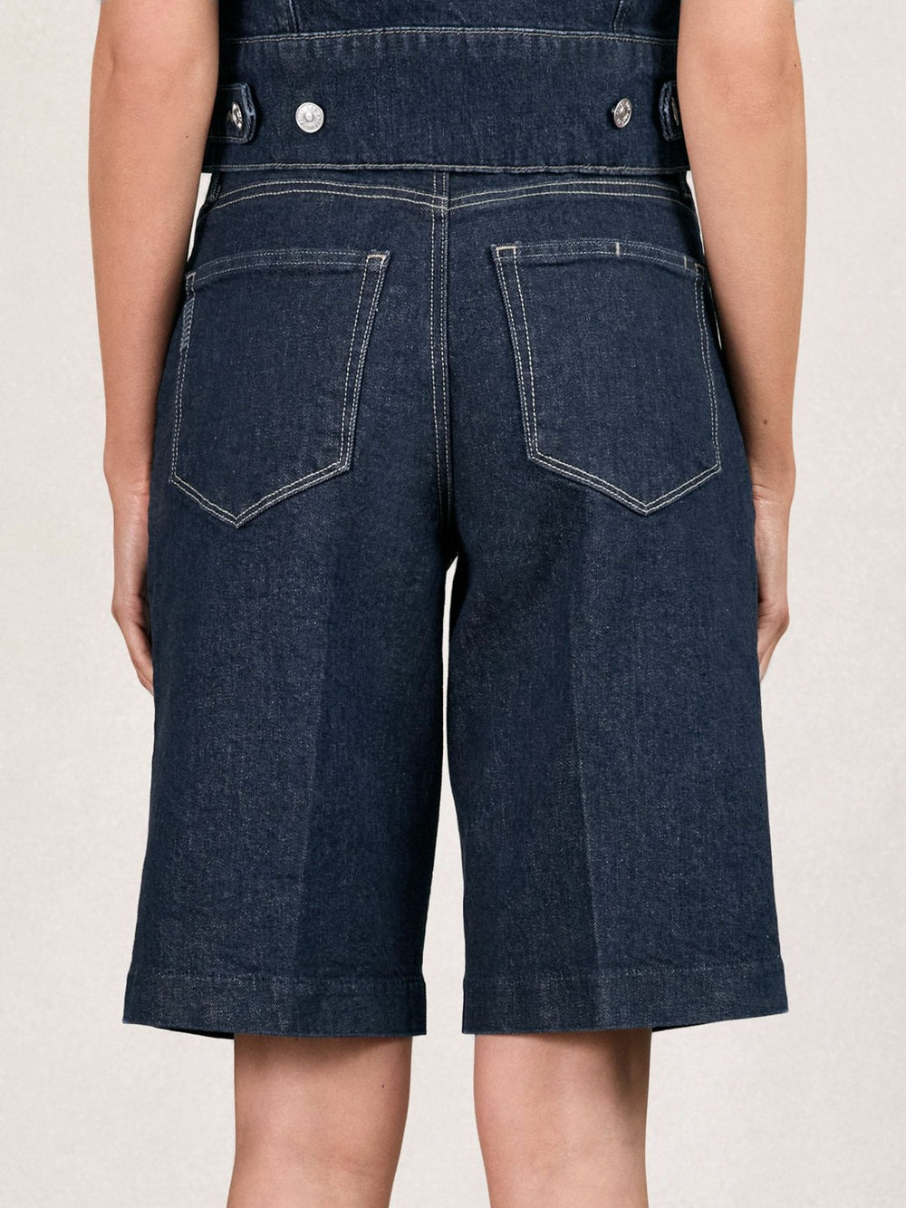 Paige Denim Bermuda Shorts Navy | Womens