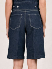 Paige Denim Bermuda Shorts Navy | Womens