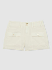 Paige Cargo Shorts Cream | Womens