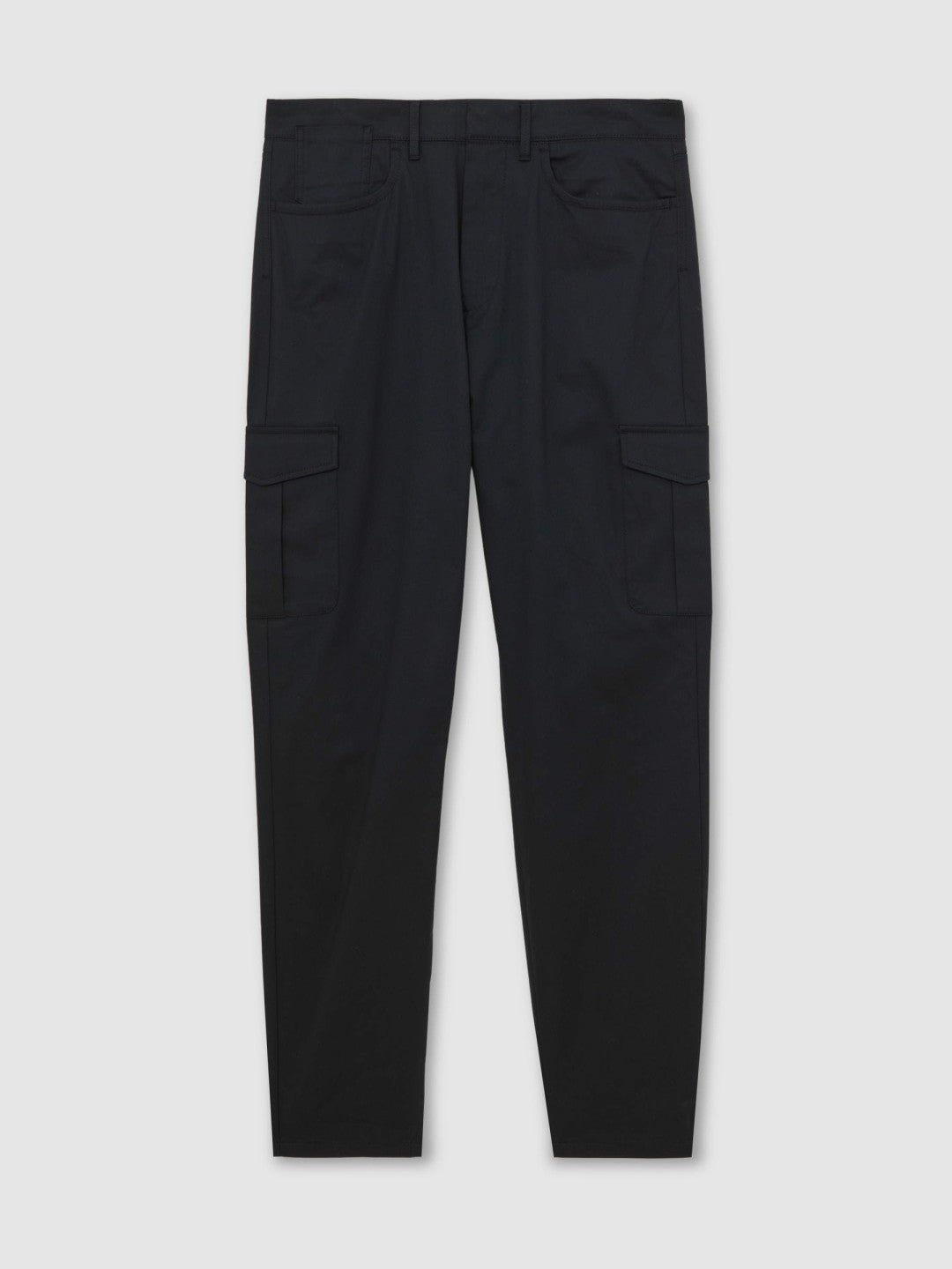 Cotton-Lyocell Cargo Trousers Navy | Mens
