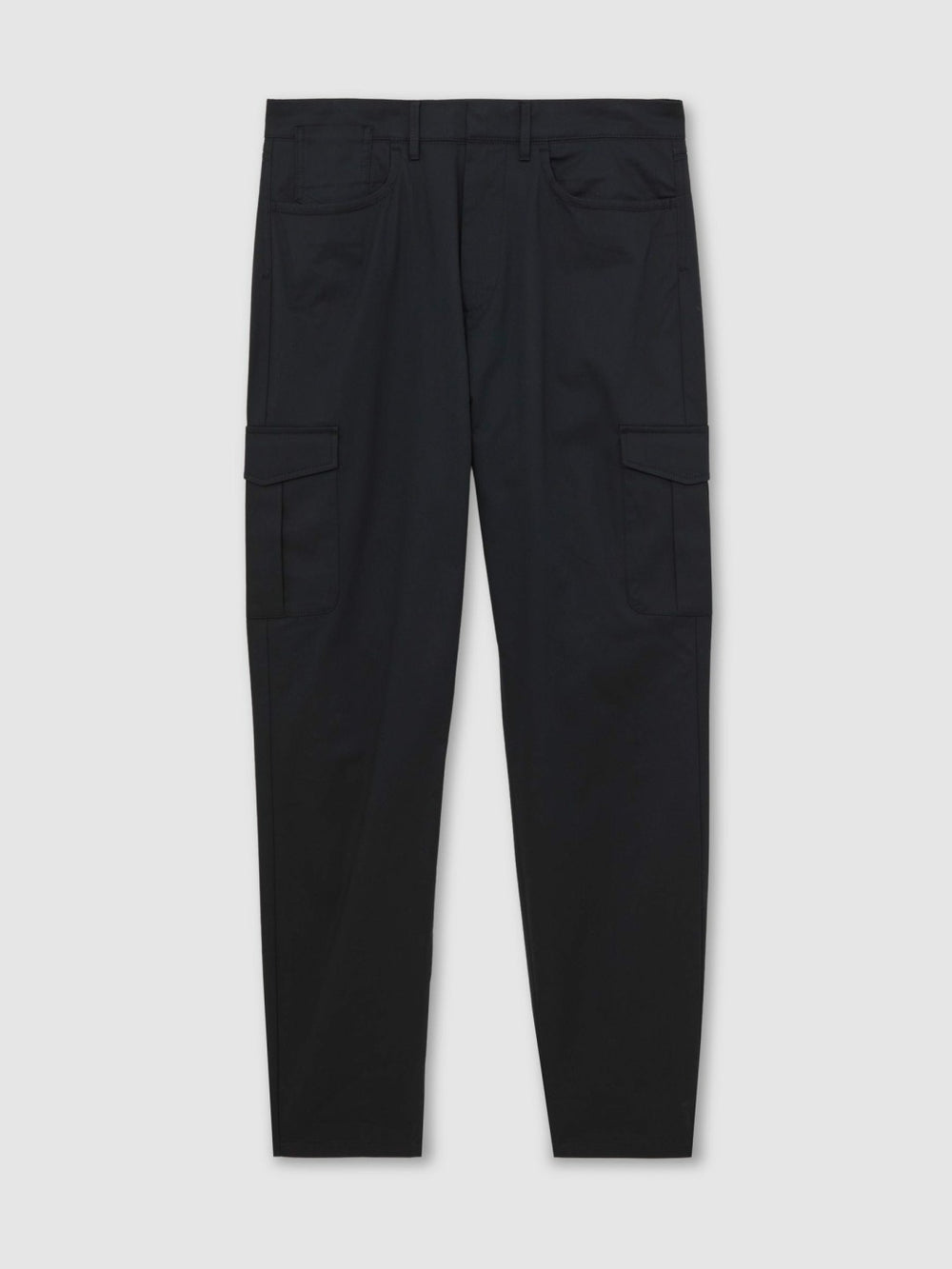 Cotton-Lyocell Cargo Trousers Navy | Mens