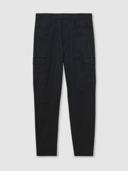 Cotton-Lyocell Cargo Trousers Navy | Mens
