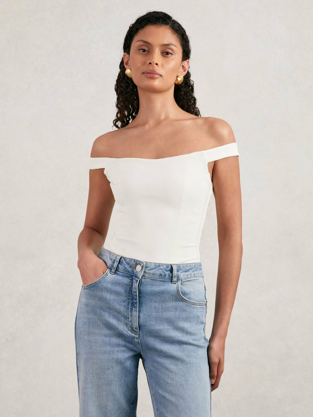 Scuba Corset Bodysuit White | Womens