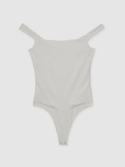 Scuba Corset Bodysuit White | Womens