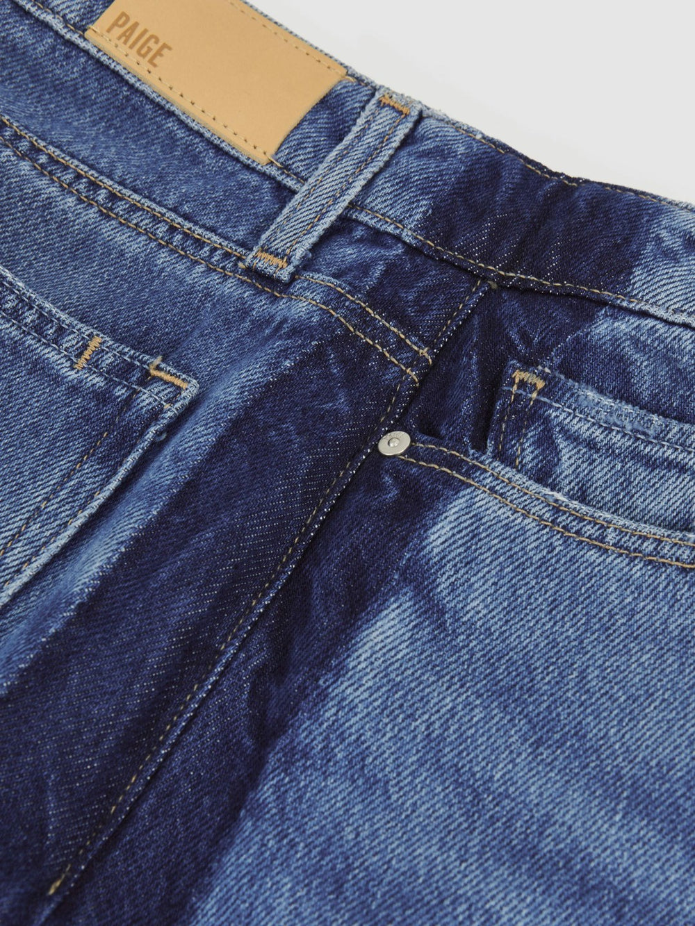 Paige Side Stripe Wide Leg Jeans Navy/Blue Stripe | Womens
