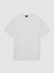 Stretch-Cotton Crew-Neck T-Shirt White | Mens