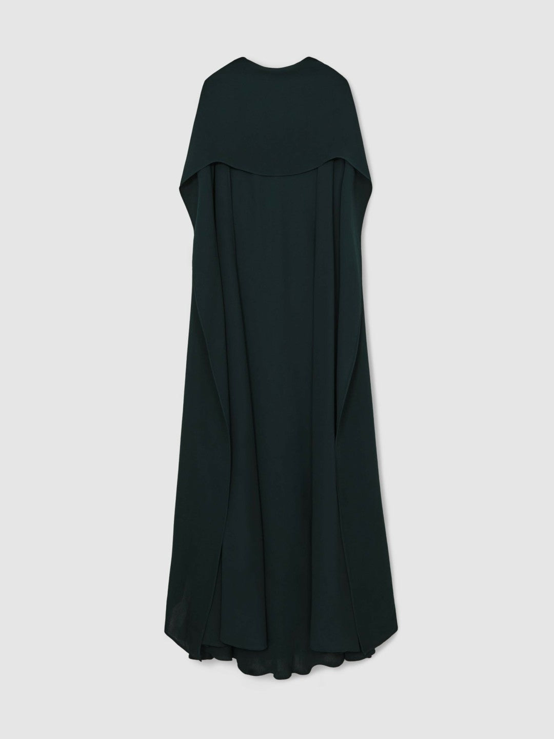 Petite Crepe Cape Maxi Dress Teal Green | Womens