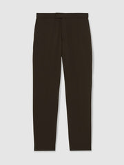 Slim-Fit Internal-Drawstring Trousers Brown | Mens
