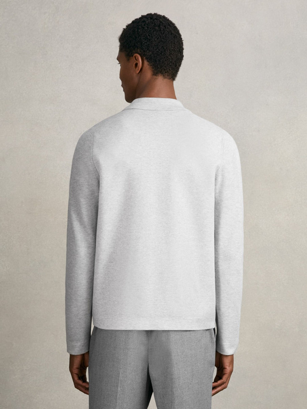 Four-Pocket Zip-Through Cardigan Soft Grey | Mens