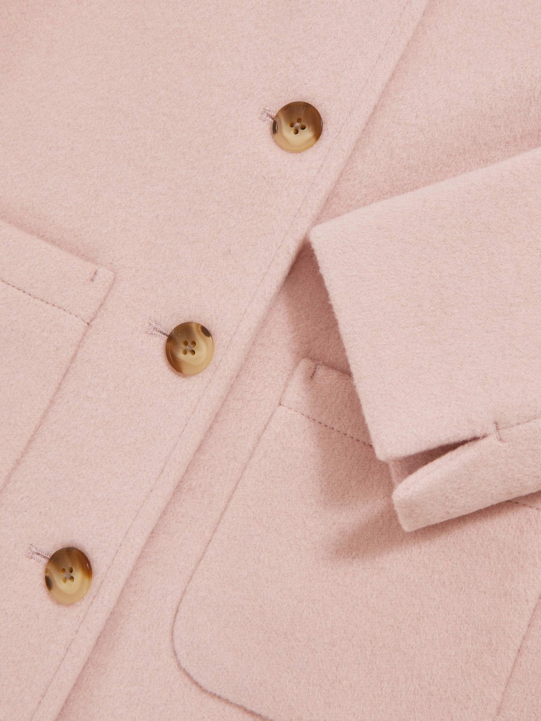 3-9 yrs Wool-Blend Single-Breasted Coat Pink | Children
