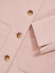 3-9 yrs Wool-Blend Single-Breasted Coat Pink | Children