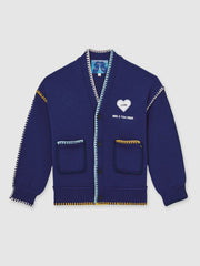 | Tom Daley Lover Knit Cardigan Navy Blue | Mens