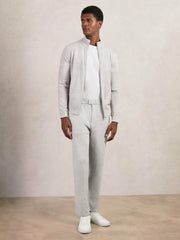 Tapered Knitted Trousers Soft Grey | Mens