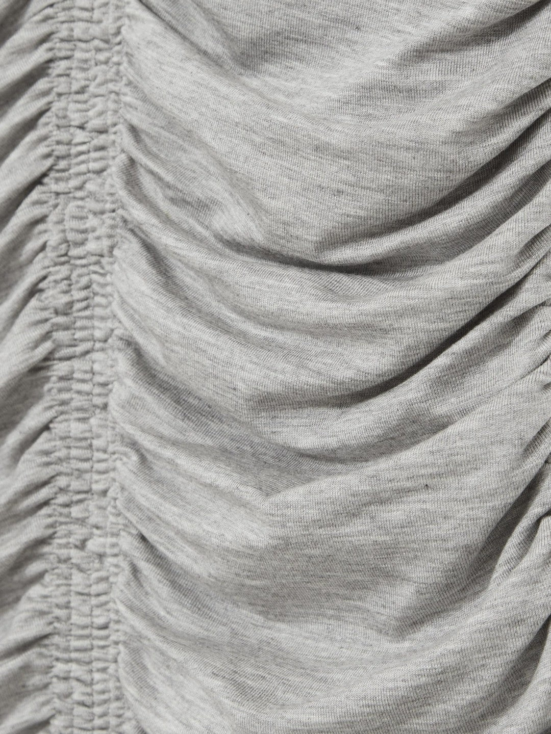 Stretch Lyocell Jersey Ruched Vest Silver Grey | Womens