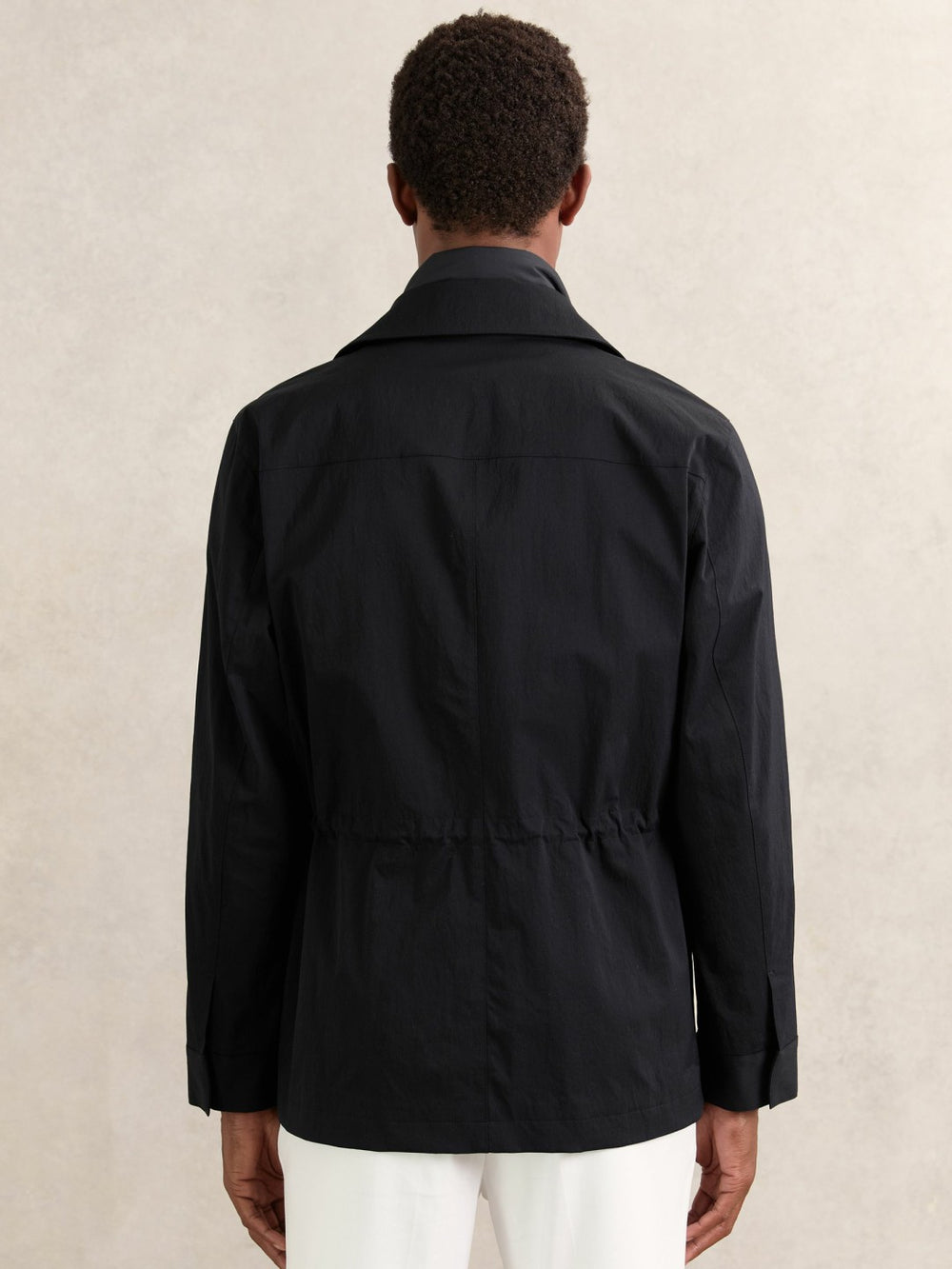 Removable-Gilet Safari Jacket Navy | Mens