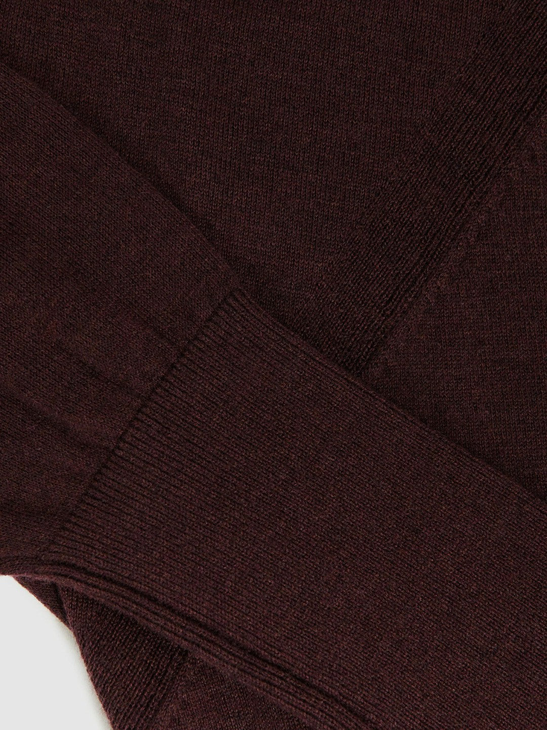 Wool Scarf-Tie Draped Jumper Burgundy | Womens