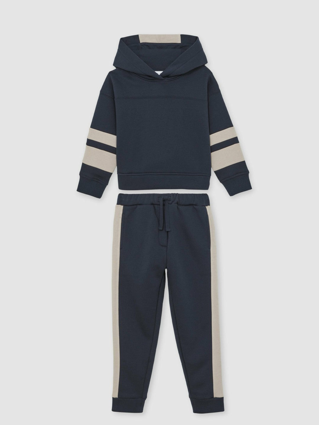 Cotton-Blend Joggers and Hoodie Set Navy | Children
