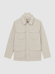 Removable-Gilet Safari Jacket Stone | Mens