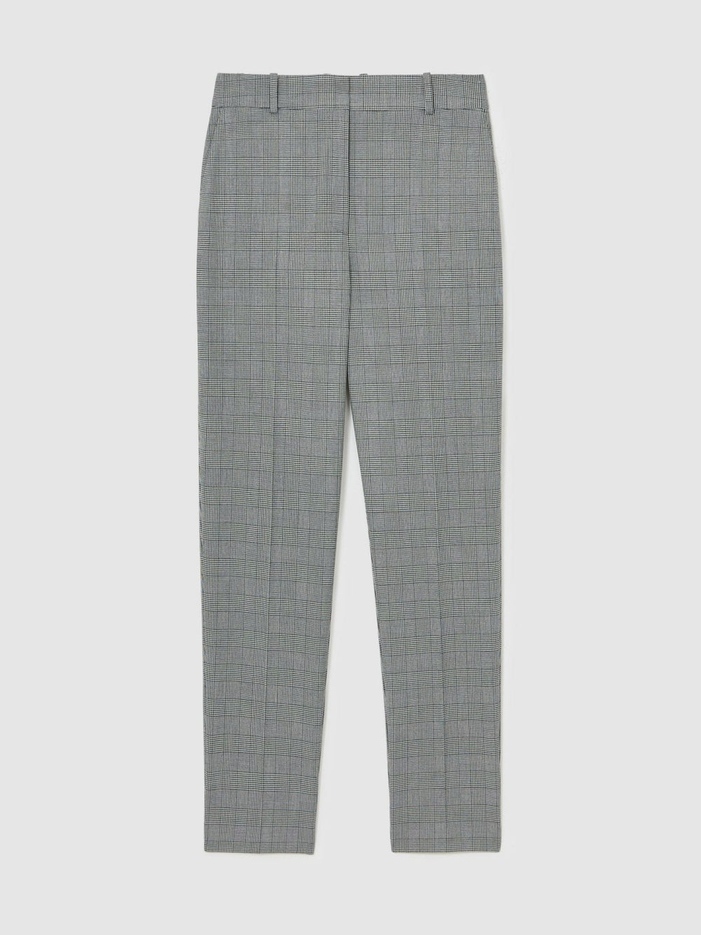 Check Slim-Fit Suit Trousers Grey | Womens