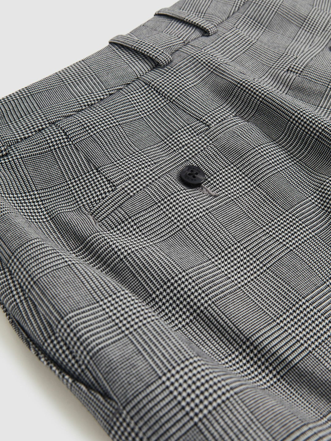 Check Slim-Fit Suit Trousers Grey | Womens