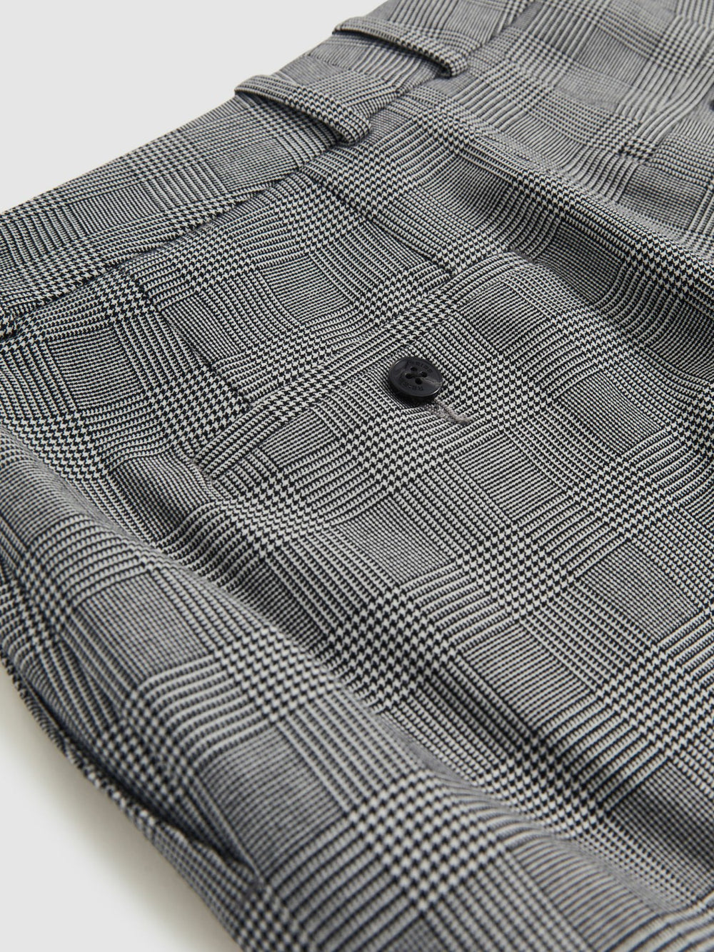 Check Slim-Fit Suit Trousers Grey | Womens