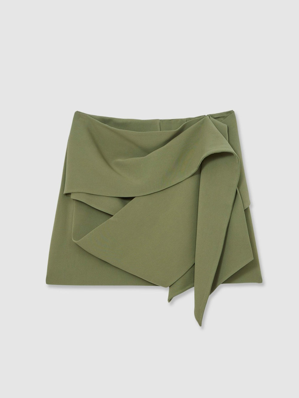 Sculptural Mini Skirt Green | Womens