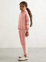 Cotton-Blend Joggers and Hoodie Set Rose | Children