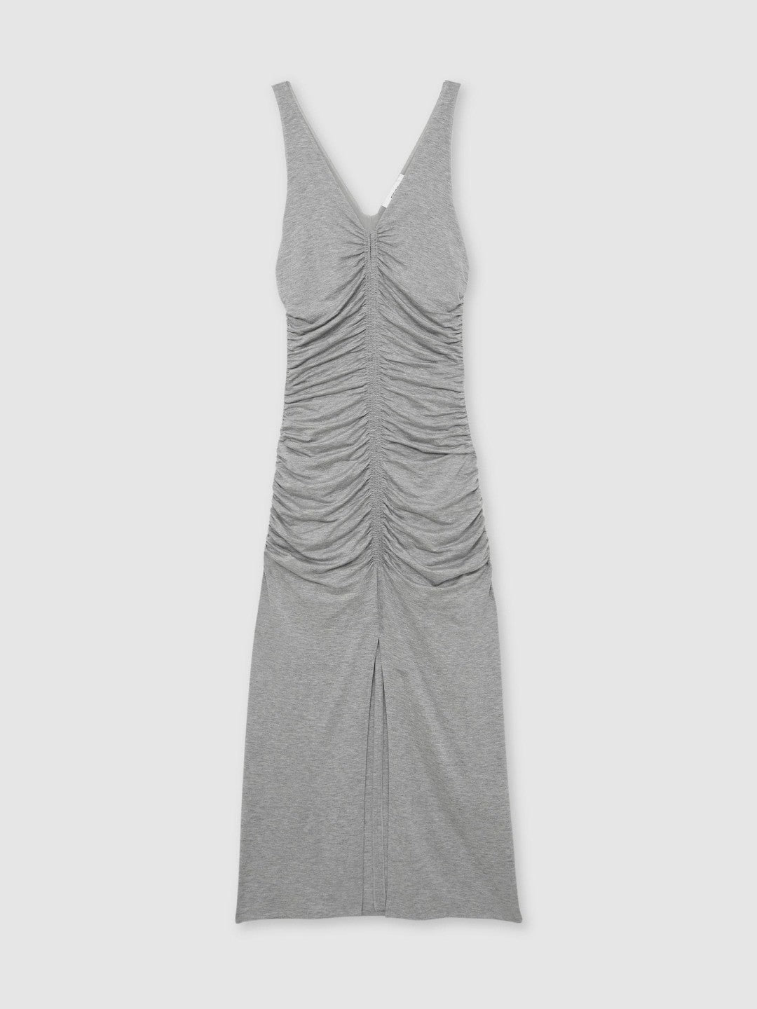 Stretch-Modal Ruched Jersey Dress Grey | Womens