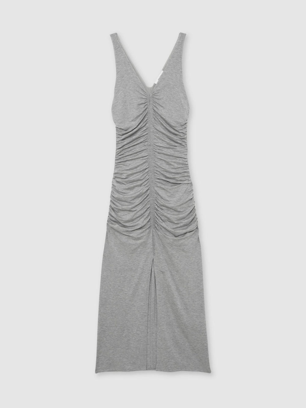 Stretch-Modal Ruched Jersey Dress Grey | Womens