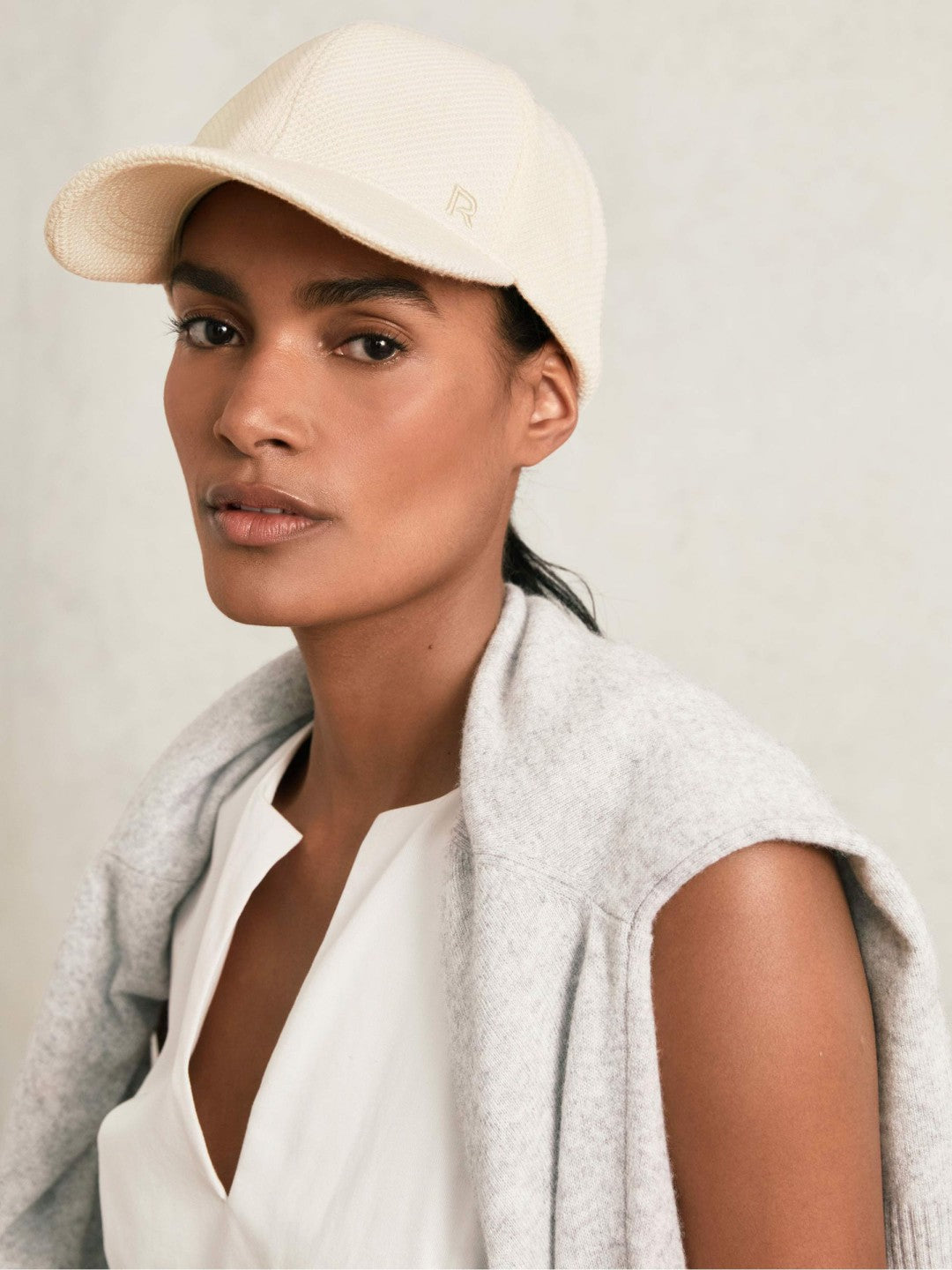 Waffle-Knit Baseball Cap Neutral | Womens