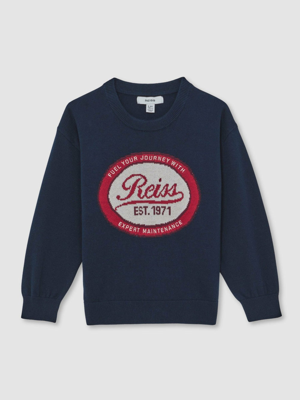 9-13 yrs Cotton Motor Cars Logo Jumper Navy | Children