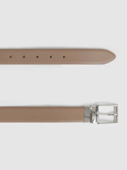 Reversible Leather Belt Dark Stone/Navy | Mens