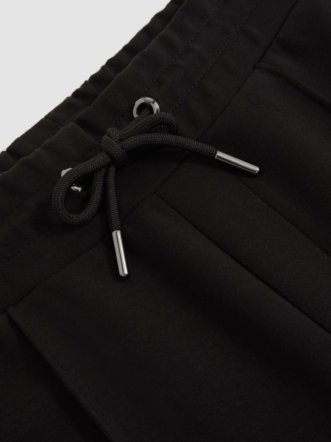 Interlock Drawstring Joggers Black | Mens