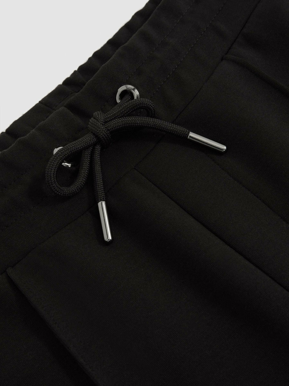 Interlock Drawstring Joggers Black | Mens