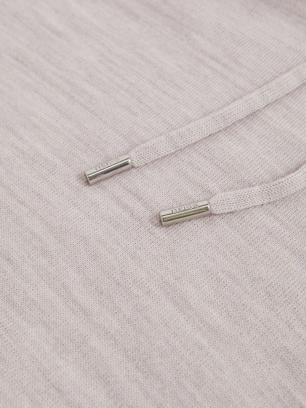Merino Wool Drawstring Hoodie Wicker Brown Melange | Mens