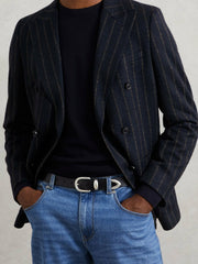 Leather Western Belt Black | Mens