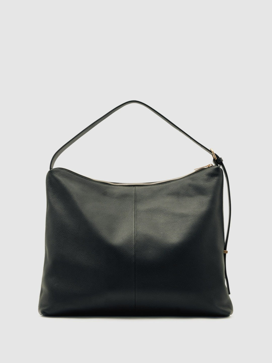 Grained Leather Tote Bag Black | Womens