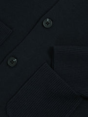 13-14 yrs Button-Through Knitted Cardigan Navy | Children